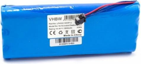 Produktbild XCell Akku passend für Ecovacs Deebot D523, D540, D550 14,4V 1800mAh Ni-MH