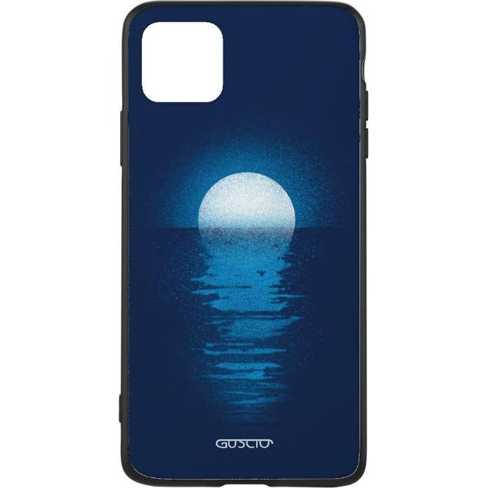 Guscio iPhone 12 mini - Cover Mond und Reflektion (Apple iPhone 12 mini), Smartphone Hülle, Blau, Weiss