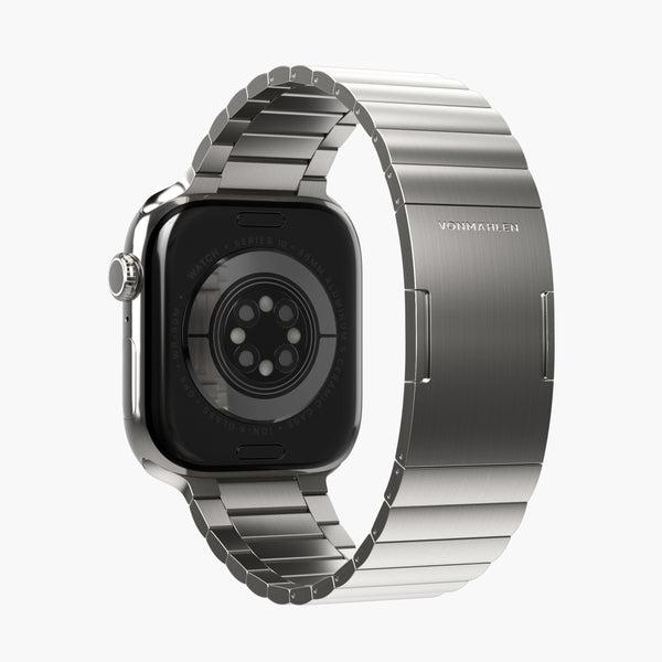 Actual product image Vonmählen Edelstahl Gliederarmband Pro für Apple Watch 44/45/46/49mm, wüstensand (Stainless steel, Stainless steel)