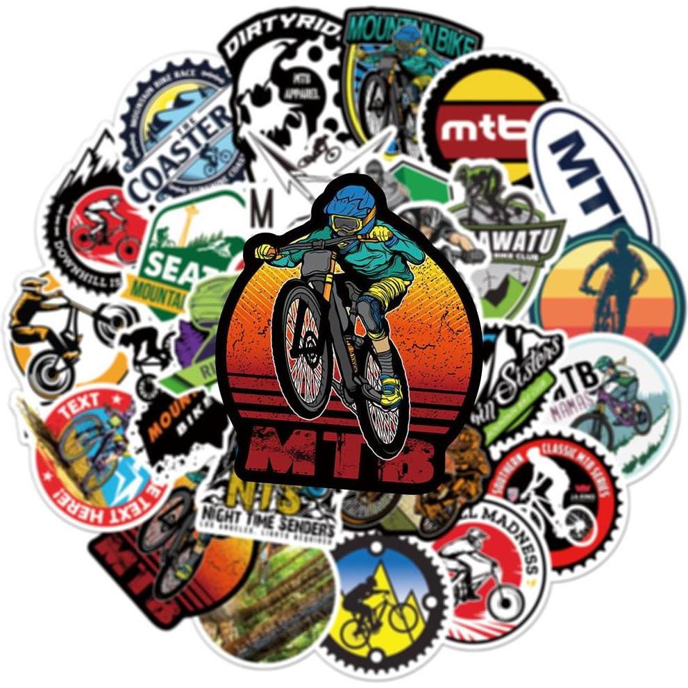 JTI, Sticker, Packung mit Aufklebern - Mountainbike