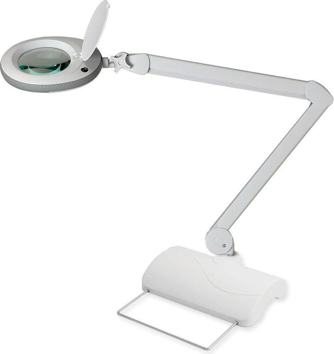 Lumeno LED loeplamp 721X-MKIII, incl. tafelstatief, 8 dioptrie, grijs (910 lm)