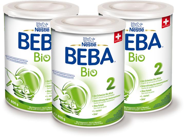 Beba Organic 2, organic follow-on milk (800 g, from 6 m.)