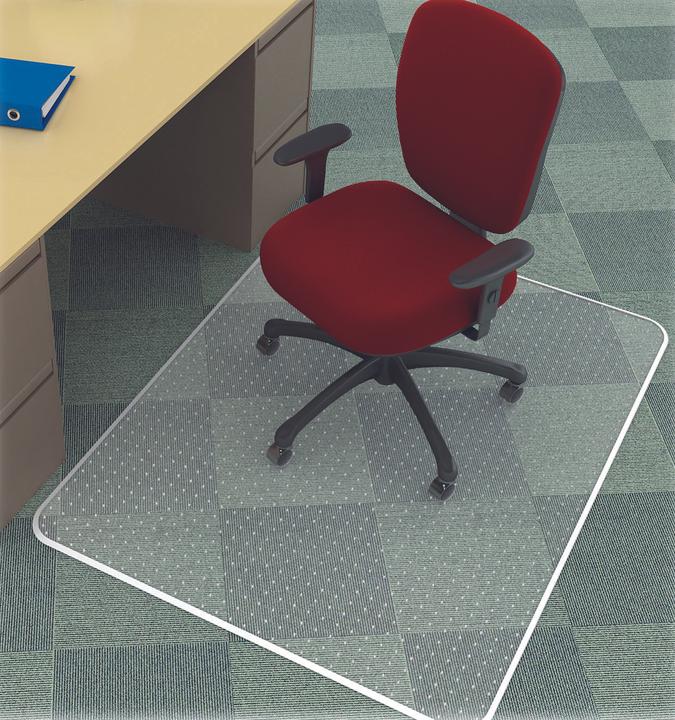 Actual product image Q-Connect Chair mat, for carpets, 150x120cm, rectangular (124 x 154 cm)