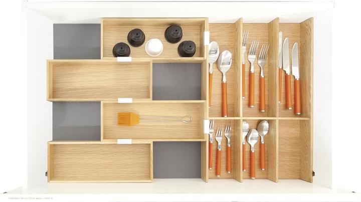 Produktbild Rockenhausen Move Besteckeinsatz Schubkasten Organizer Set 1, Eiche lackiert