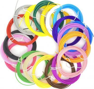 Produktbild Fusion 3D-Druckstift ABS-Filament mit 20 Farben 1,75 mm | 5 Jahre (ABS, 1.75 mm, 320 g, Mehrfarbig)