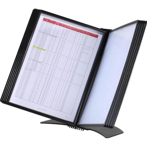 B.N.T., Kalender, Registersystem A4 Easymount t/10 lommer sort bordmodel