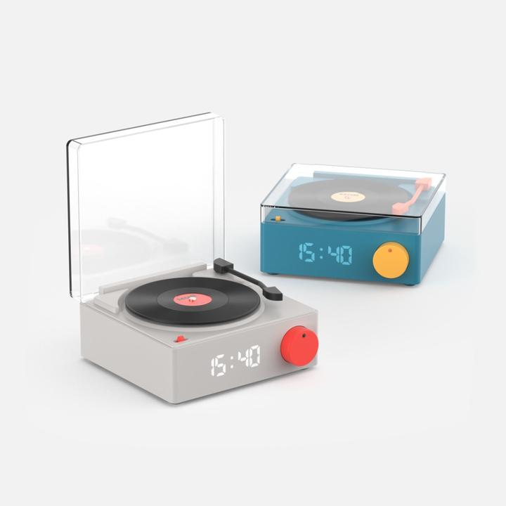 Actual product image Mobility on Board Retro Speaker & Alarm Clock VS-80 blue (8 h)