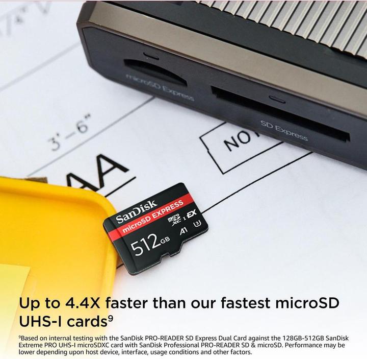 Immagine prodotto SANDISK Espresso (512 GB, microSD Express, U3, UHS-I)