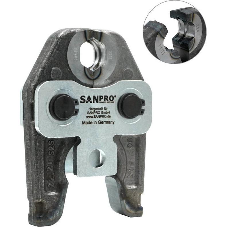 Sanpro, Zange, - V - Profil Pressbacke / Presszange, Grösse V 22