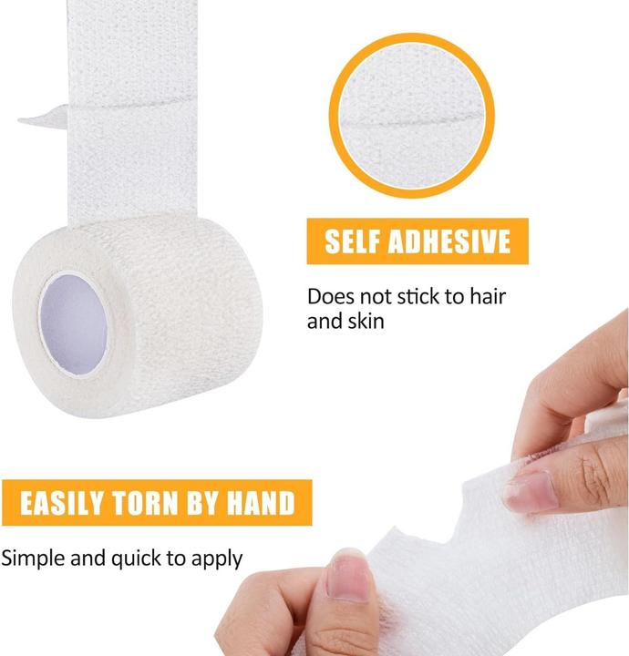 Actual product image ASMI 2 Stück selbsthaftender elastischer Pflasterverband (2 x)