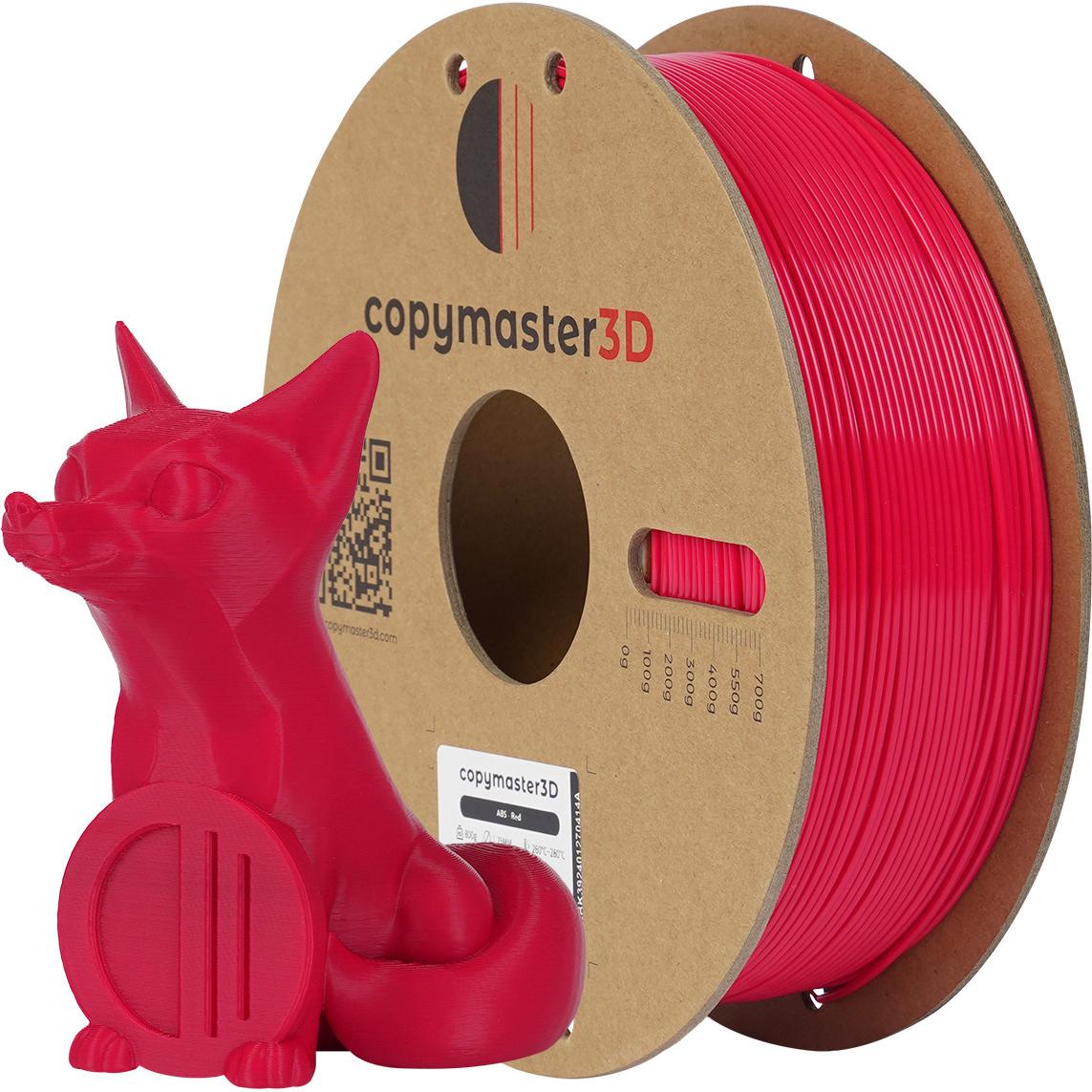 Copymaster3D ABS Filament for 3D Printer, 1.75 mm, Red (ABS, 1.75 mm, Rot), 3D Filament, Rot