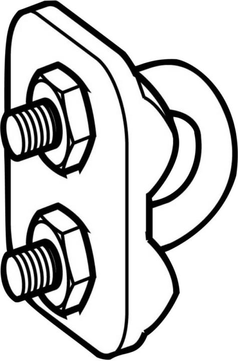 Produktbild TE Sensors Rope Pull Cable Grip, Clamp, 0.5mm