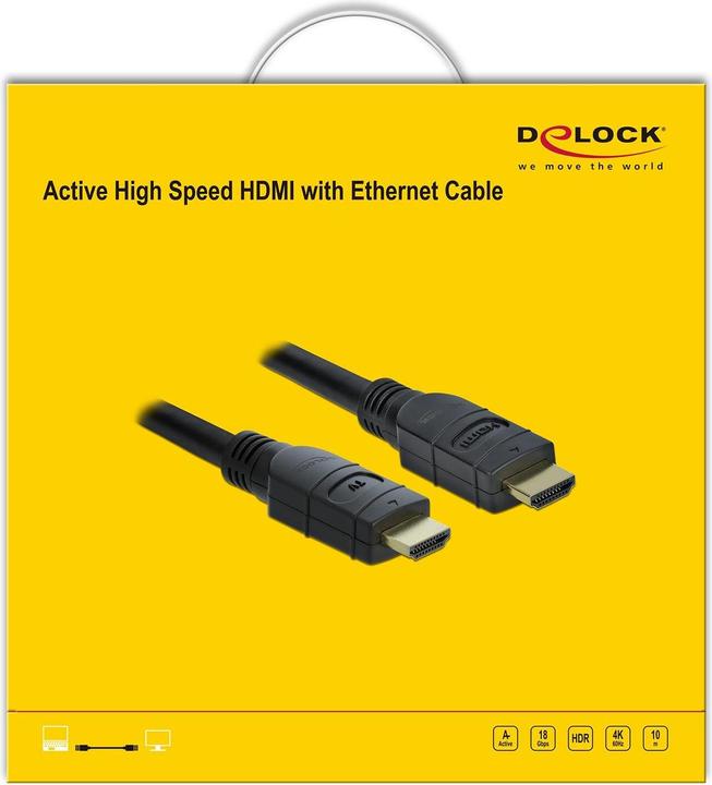 Image du produit Delock HDMI (Typ A) — HDMI (Typ A) (10 m, HDMI, 2.0)