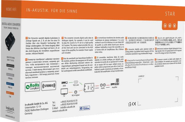 Produktbild Inakustik Star Audio Konverter (Digital -> Analog)
