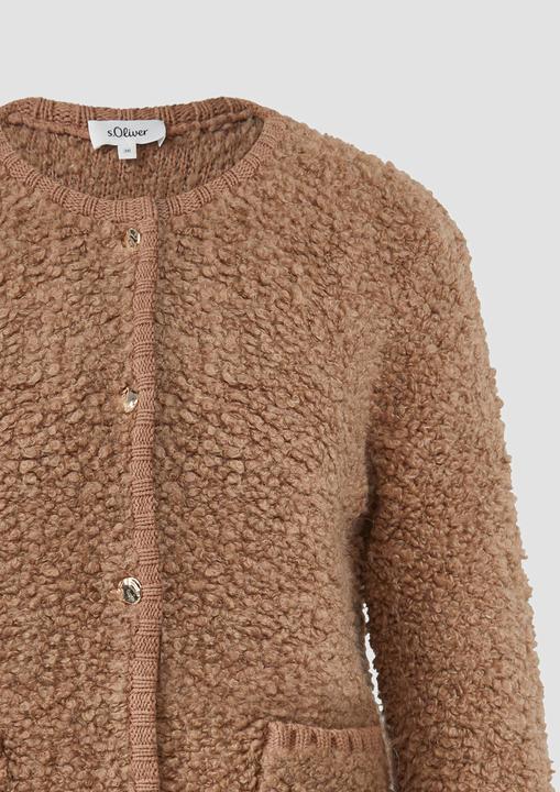 Produktbild s.Oliver Strickjacke Strickjacke im Relaxed Fit aus Alpakamix (36)