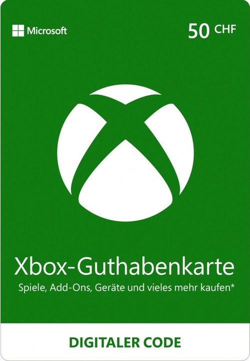 Microsoft Xbox-Store (50 CHF)