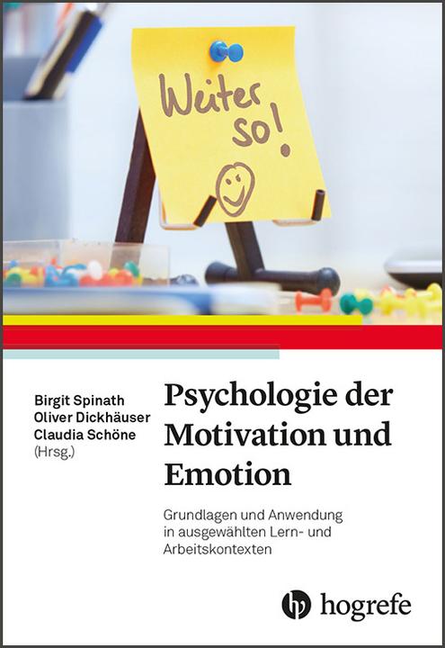 Produktbild Psychologie der Motivation und Emotion (Deutsch, 2017)