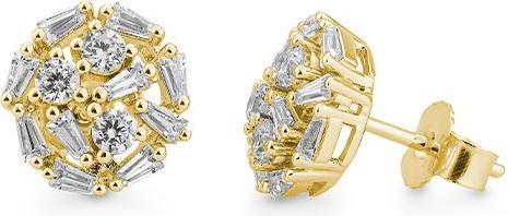 Image du produit Breuning BIJOUX POUR LES OREILLES - BILLES. 0,90 Ct. G/if (Or 750/18 K)