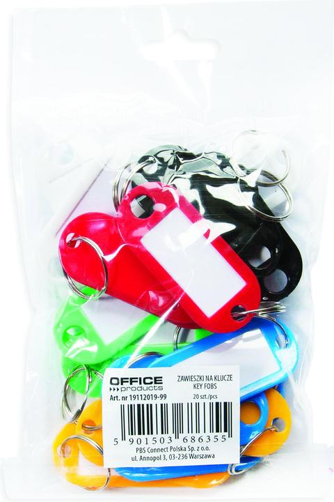 Office Products Schlüsselanhänger, 50x20 cm, 20 stück, farbig sortiert