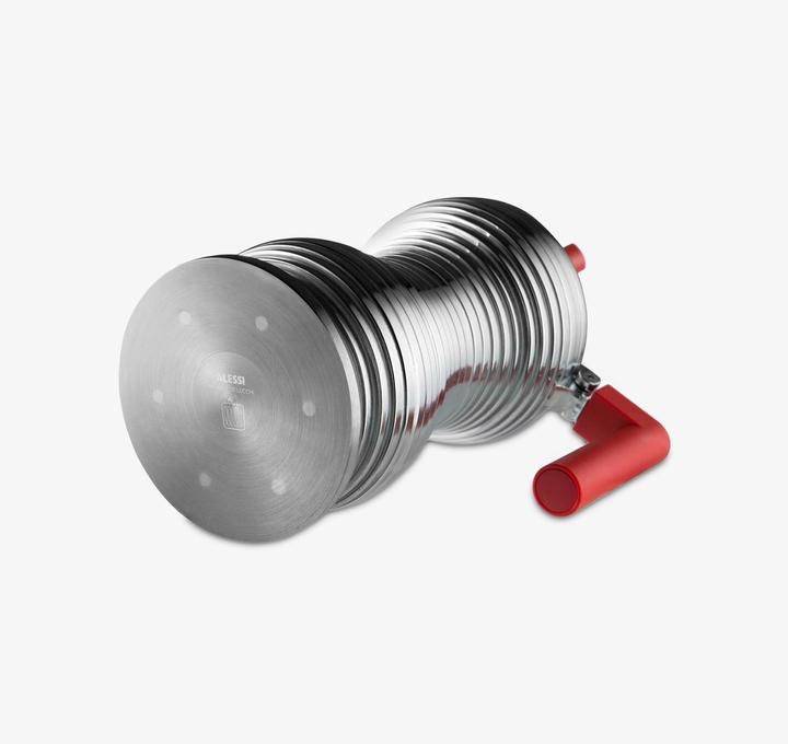 Actual product image Alessi Espresso Maker PULCINA Platinum (6 T.)