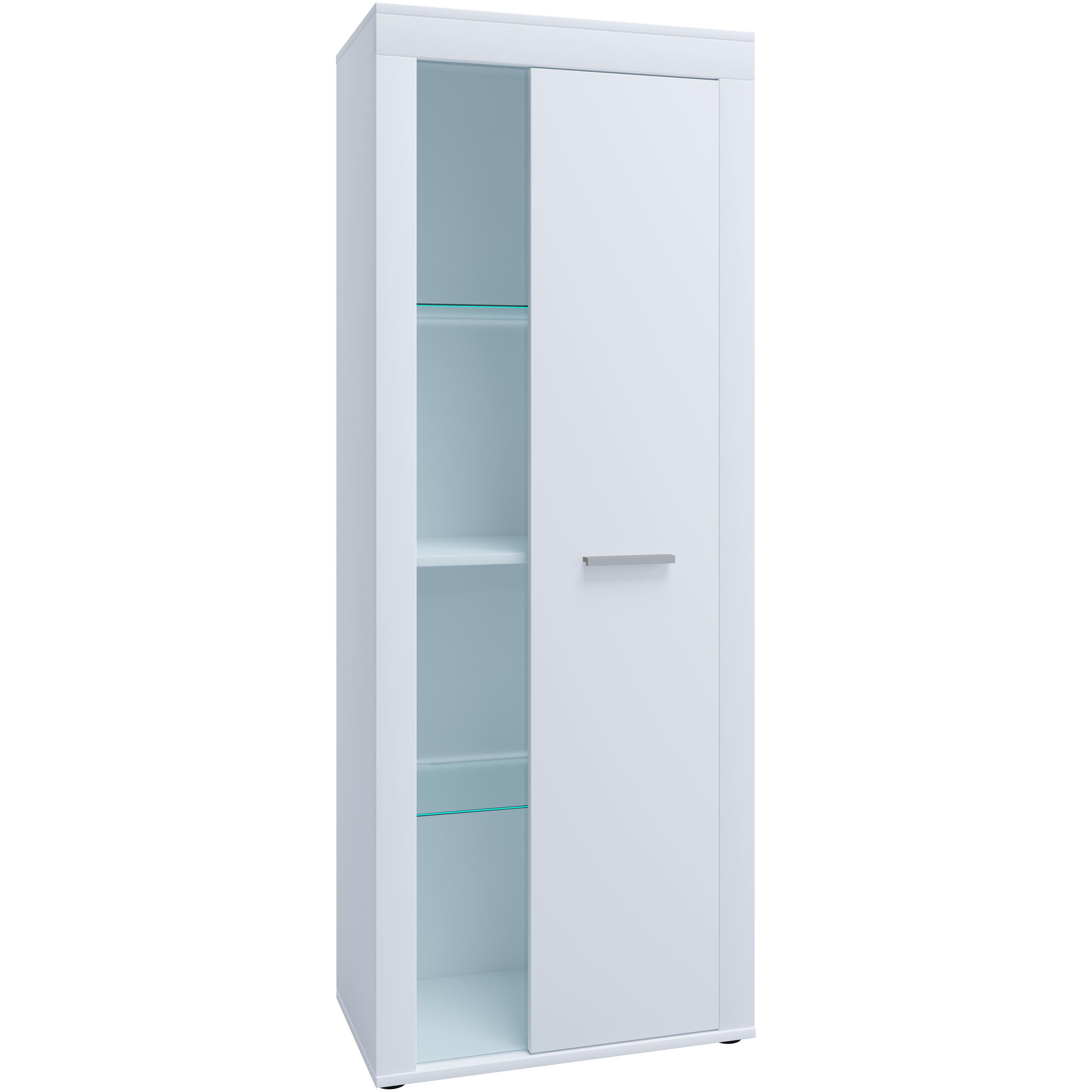 Thumbnail - VCM, Vitrine + Buffetschrank, Schrank Vitrine Wohnzimmer Glas Usilo (60 x 35 x 159 cm)