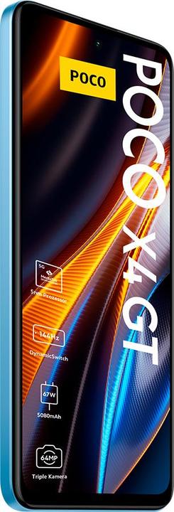 Actual product image Xiaomi Poco X4 GT (256 GB, Blue, 6.60", Dual SIM, 5G)