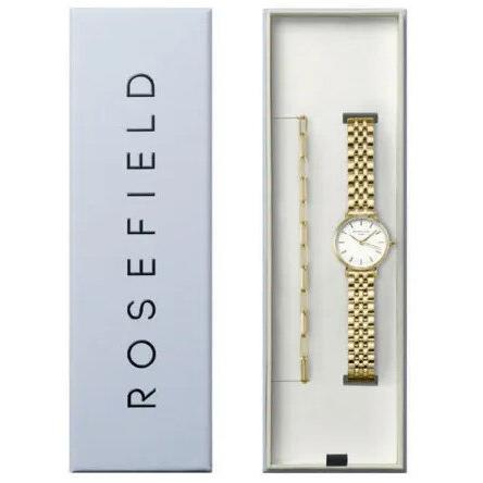 Rosefield, Orologio Da Polso, Set Regalo Small Edit + Bracciale 26WGSG-X278, Bianco, Argento, (Orologio Da Polso Analogico, 40 Mm)