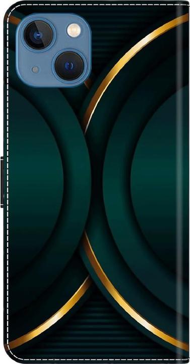 Produktbild Art iPhone 15 Buch Etui Tasche mit Kartenfach Halbring (Apple iPhone 15)