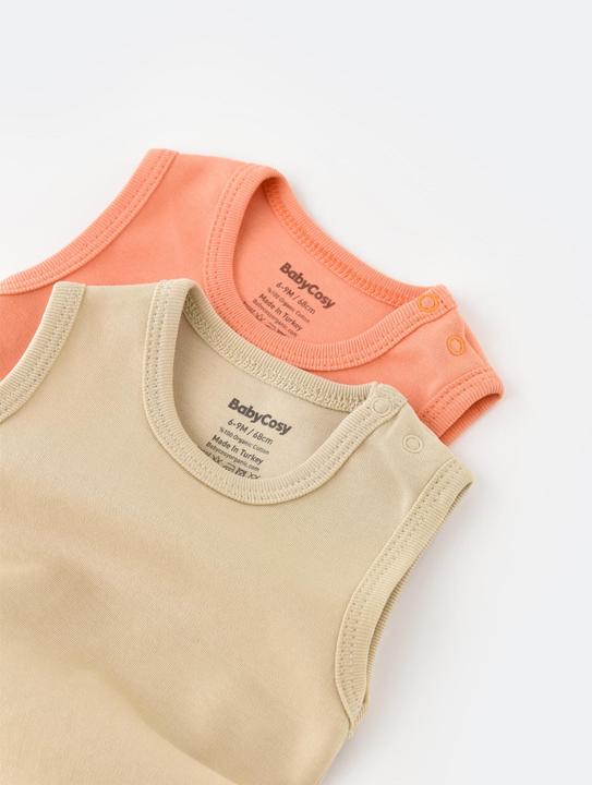 Produktbild BabyCosy Body. ärmellos. 2 Pack (80)