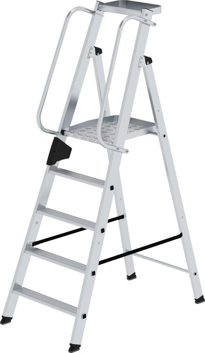 Immagine prodotto Munk Scaletta in alluminio con grande piattaforma (Scala a pioli, 115 cm)