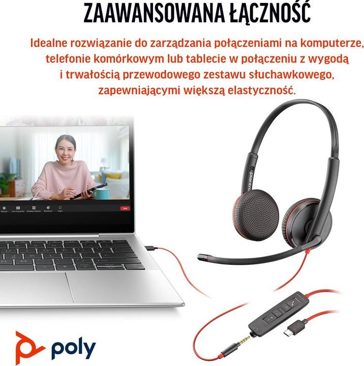 Actual product image Poly Blackwire 3225 (Cable, USB-C)