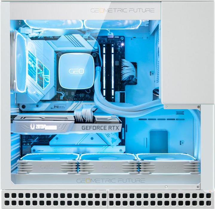 Actual product image Geometric Future King Arthur Midi-Tower case - white (E-ATX)
