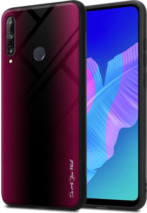 Produktbild Cadorabo TPU Gestreiftes Glas Cover (Huawei P40 Lite E)