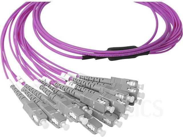 Image du produit BlueOptics Fibre optique MTP/8xSC Duplex Breakout Cable OM4 15 mètres (15 m)