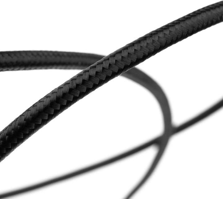 Actual product image Fixed Braided Cable USB-C/USB-C, 0,5m, 100W, black (0.50 m, 100 W)