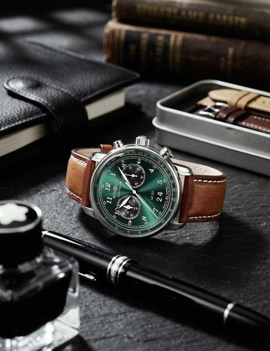 Produktbild Zeppelin LZ127 8684-4 Quartz Žalias (260189) (Chronograph, 40 mm)