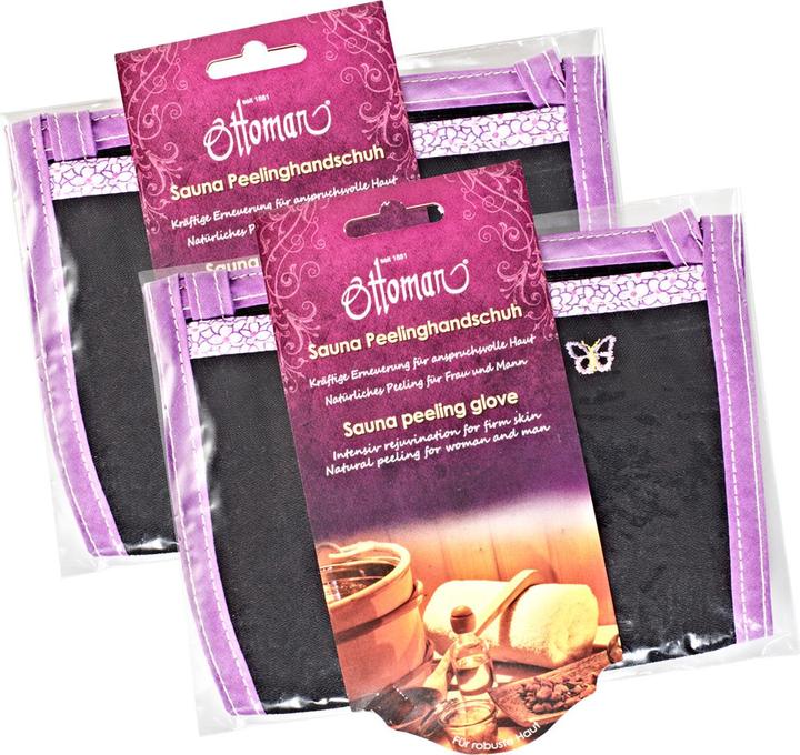 Immagine prodotto Natura Punto Guanto esfoliante per viso e corpo, nero, viola