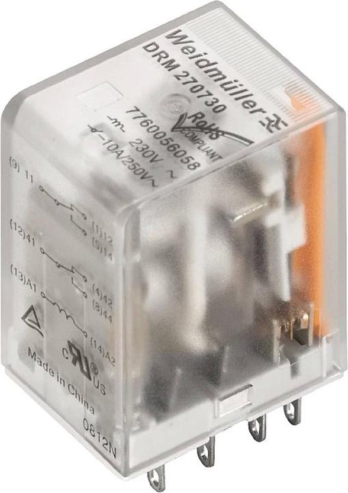 Actual product image Weidmüller Switching relay 4W IP20 21.5x28x36mm 7760056187