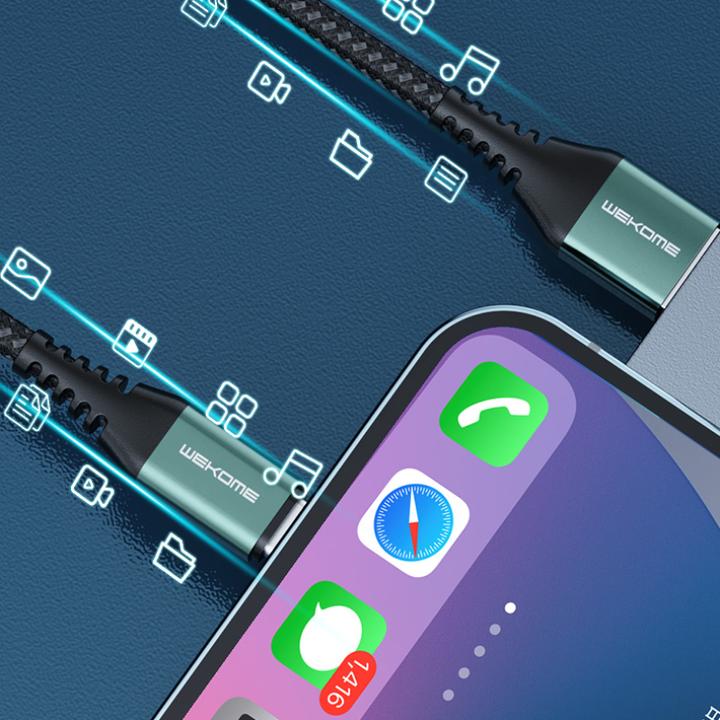 Image du produit Wekome Câble 3en1 USB-A Raython Rapide (1.20 m, 20 W)