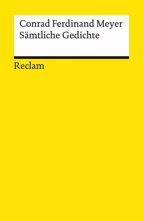 Produktbild Sämtliche Gedichte (Deutsch, Conrad Ferdinand Meyer, Sjaak Onderdelinden, 2002)