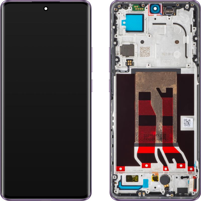 OPPO Display Unit für Reno10 Pro, Glossy Purple (Display), Mobilgerät Ersatzteile