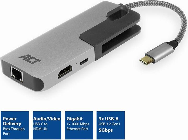 Actual product image ACT AC7042 (USB-C, 5 ports)