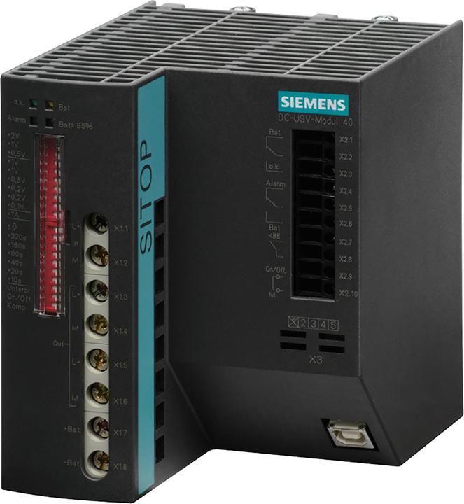 Actual product image Siemens DC UPS 24V/40A, USB-INTERFACE (960 VA, 960 W, Online double converter UPS)
