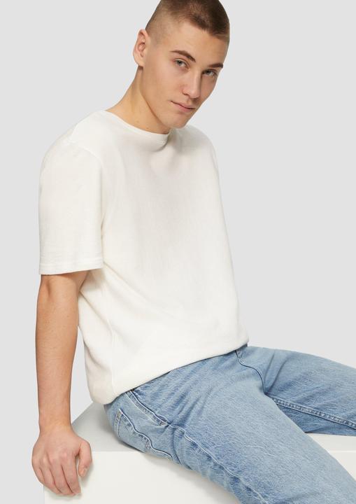 Actual product image S.Oliver T-Shirt Rundhals T-Shirt in Strukturjersey (M)