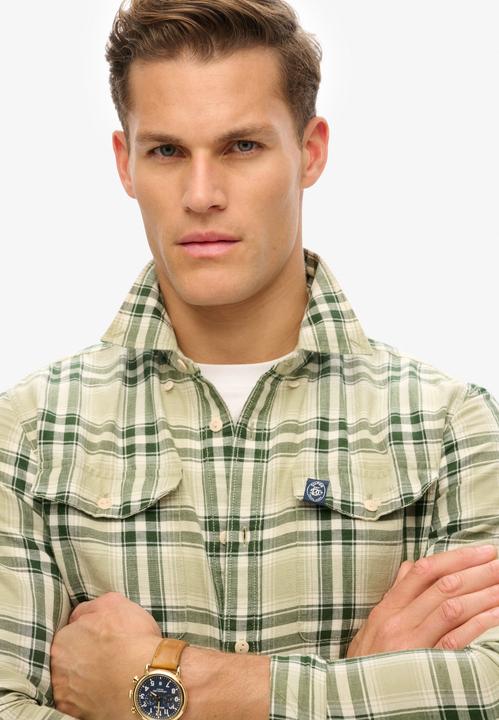 Produktbild Superdry The Merchant Store – Karohemd aus Leinen (XL)