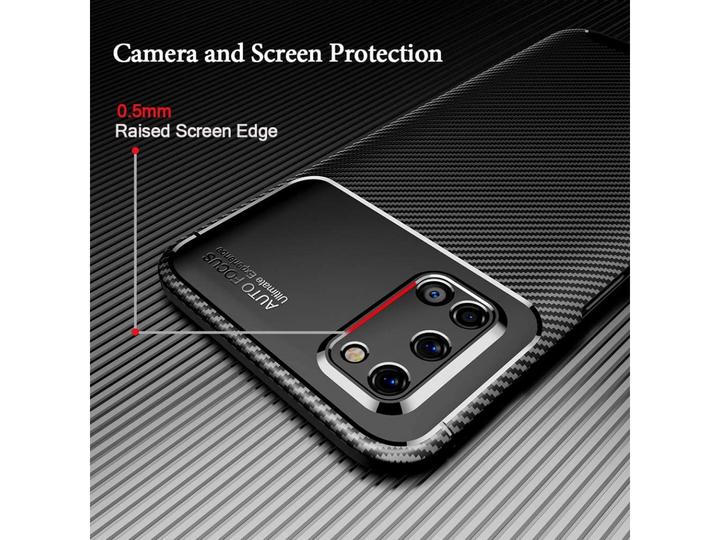 Actual product image Screenguard Oppo A52 / A72 Cover Carbon Design TPU Case (Oppo A52, Oppo A72)