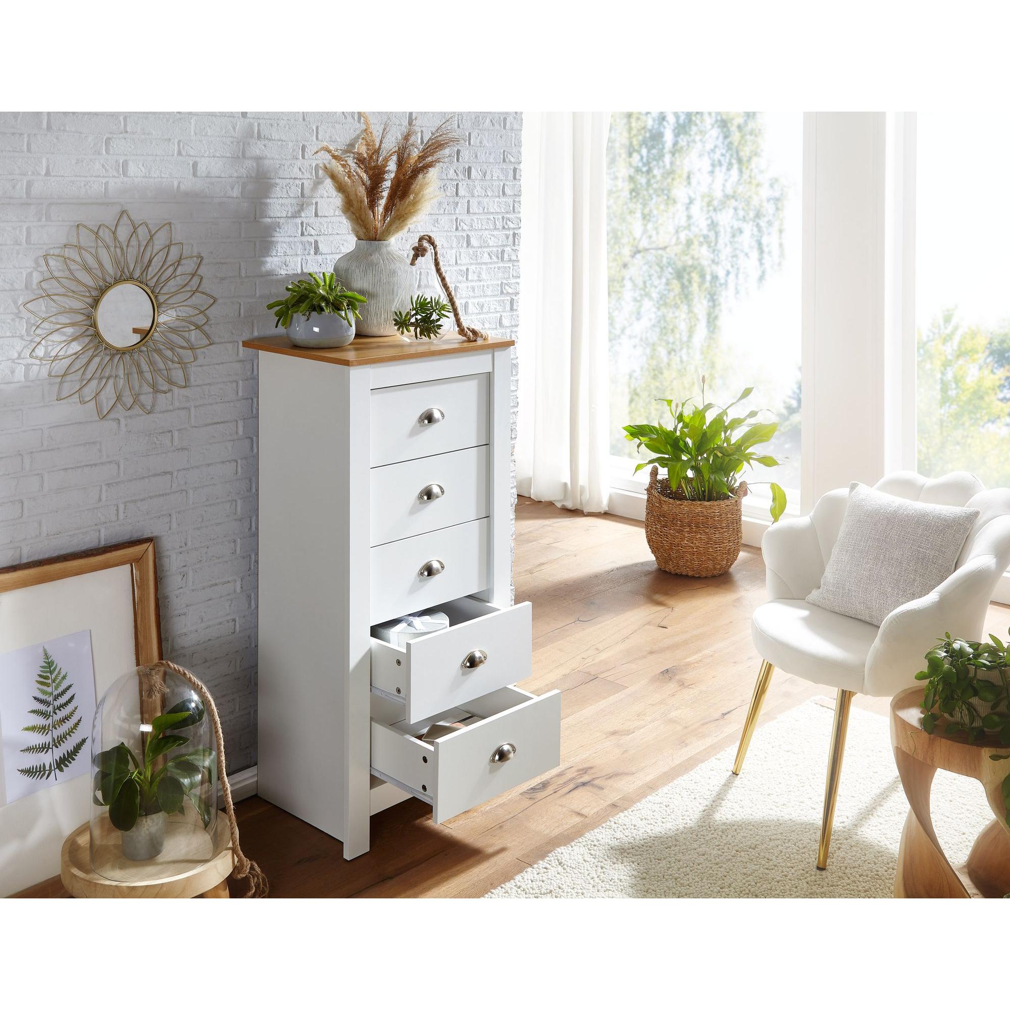 Thumbnail - Wohnling, Kommode + Sideboard, mit (53 x 39 x 114 cm)