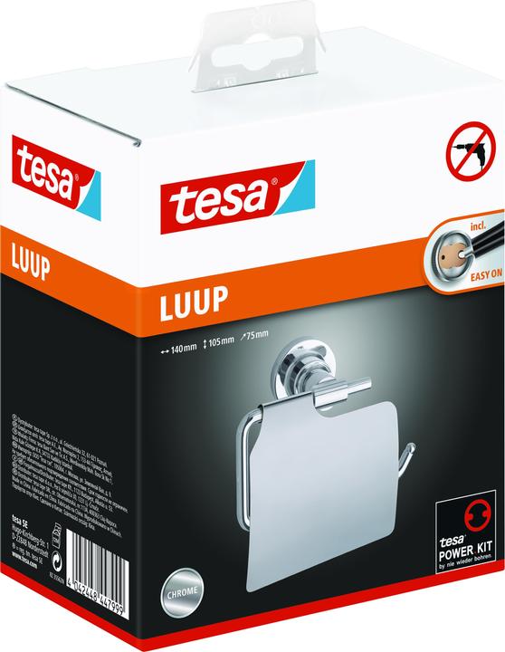 Produktbild tesa LUUP Toilettenrollenhalter inkl. Klebelösung ohne Bohren