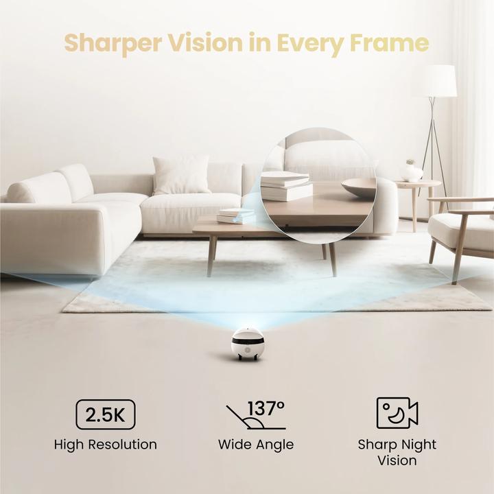 Actual product image Enabot EBO Air 2S FamilyBot (2560 x 1440 Pixels)