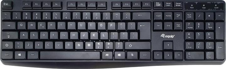 Actual product image equip Wired USB Keyboard black,US Layout (US, Cable)